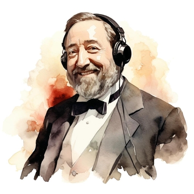 Delibes presenting a listen guide for his Sylvia's Pizzicato