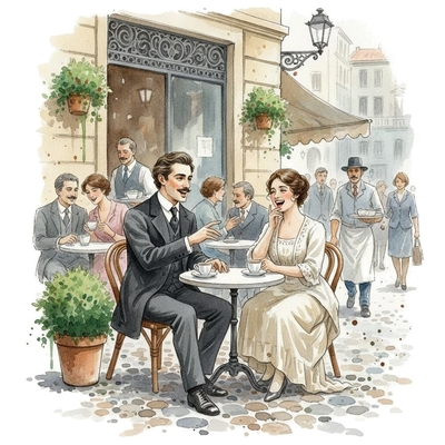 Puccini presenting a listen guide for his O mio babbino caro