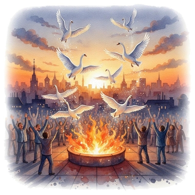 Tchaikovsky presenting best moments of his Swan Lake