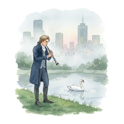 Tchaikovsky presenting a listen guide for his Swan Lake's Swan Theme