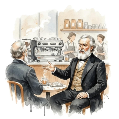 Verdi presenting a listen guide for his Va, pensiero