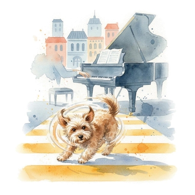 Chopin presenting a listen guide for his Waltz in D-flat major, Op. 64 No. 1 "Minute Waltz"