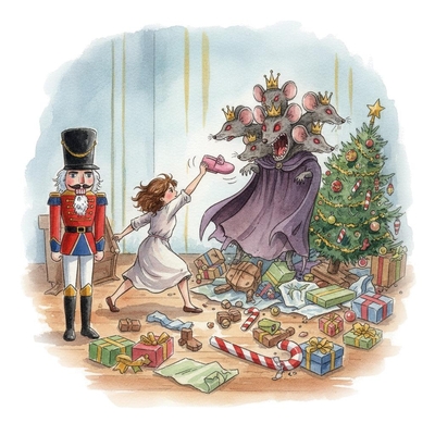 Tchaikovsky presenting a plot summary for his Nutcracker
