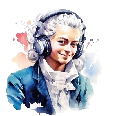 Mozart presenting a listen guide for his Requiem's Dies Irae