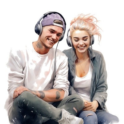 Couple listening to Bach