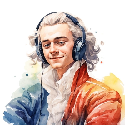 Mozart presenting the backstory of his Piano Concerto No 21