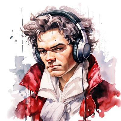 Beethoven presenting a listen guide for his Piano Sonata No. 8 in C minor, Op. 13, "Pathétique"'s III. Rondo: Allegro