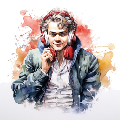Beethoven presenting a listen guide for his Moonlight Sonata's II. Allegretto