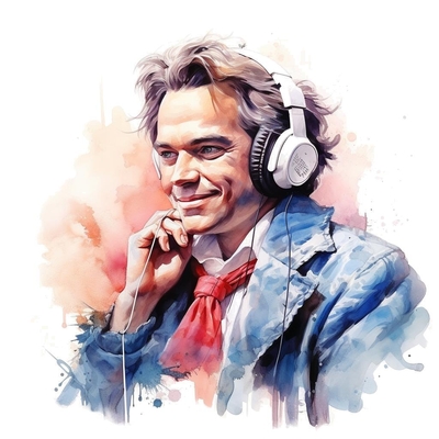 Beethoven presenting a listen guide for his Piano Concerto No 5's II. Adagio un poco mosso
