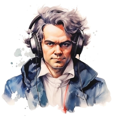 Beethoven presenting a listen guide for his Piano Sonata No. 8 in C minor, Op. 13, "Pathétique"'s II. Adagio cantabile