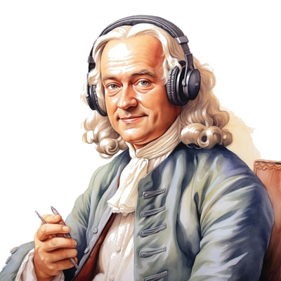 Portret van Bach