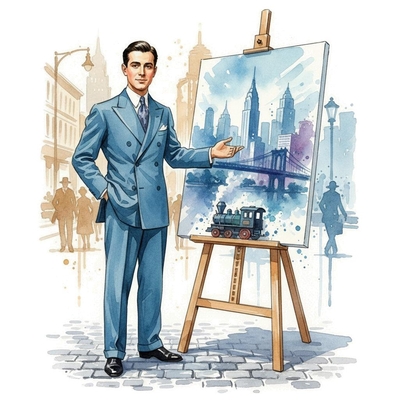 Gershwin presenting the backstory of his Rhapsody in Blue