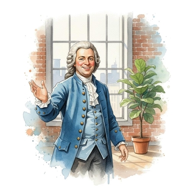 Bach presenting the backstory of his Brandenburg Concerto No 2