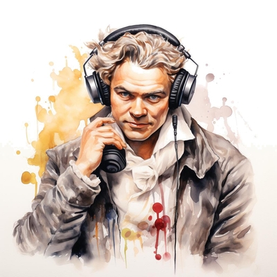 Beethoven presenting a listen guide for his Symphony No 5's I. Allegro Con Brio