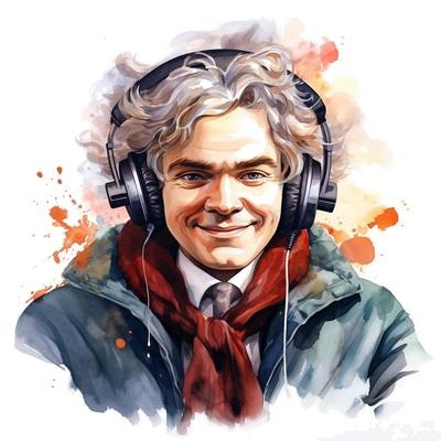 Beethoven presenting the backstory of his Moonlight Sonata