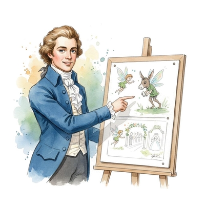 Mendelssohn presenting a listen guide for his Wedding March