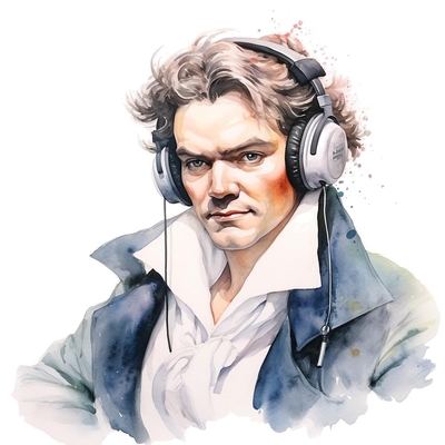 Beethoven presenting the backstory of his Piano Sonata No. 8 in C minor, Op. 13, "Pathétique"