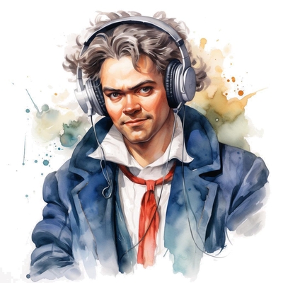 Beethoven presenting a listen guide for his Symphony No 6's III. Allegro