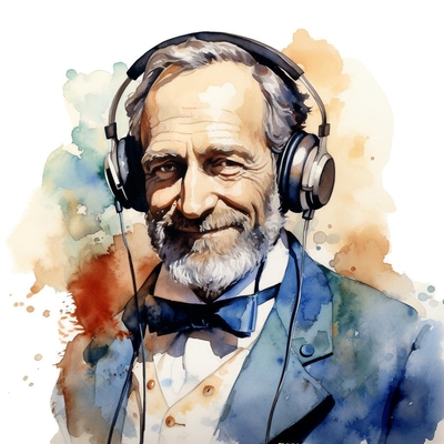Verdi presenting a listen guide for his Aida's O patria mia