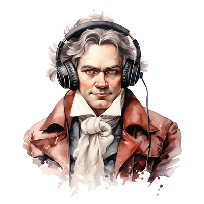 Beethoven presenting a listen guide for his Piano Sonata No. 8 in C minor, Op. 13, "Pathétique"'s I. Grave – Allegro di molto e con brio