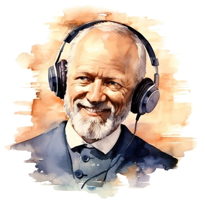 Tchaikovsky presenting the backstory of his 1812 Overture