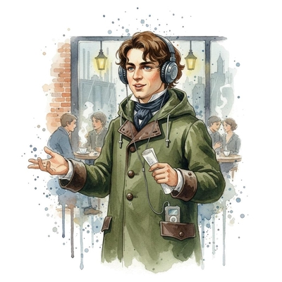 Chopin presenting the backstory of his Prelude in D-flat major, Op. 28, No 15 "Raindrop"