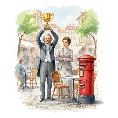 Mascagni presenting best moments of his Cavalleria rusticana Intermezzo