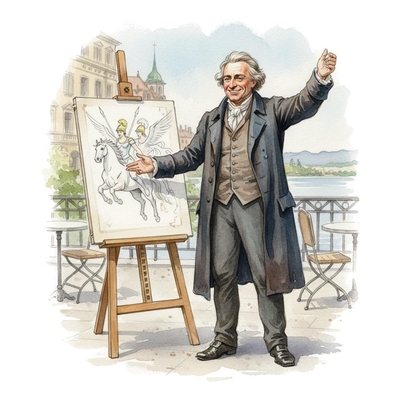 Wagner presenting a listen guide for his Bridal Chorus