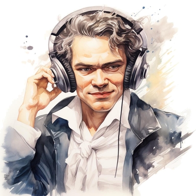 Beethoven presenting best moments of his Symphony No 3 "Eroica"