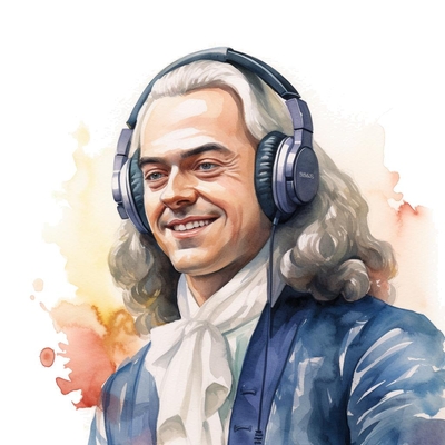 Bach presenting a listen guide for his St Matthew's Passion's Erbarme dich, mein Gott